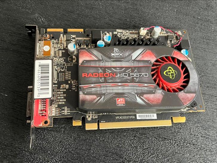Videokaart XFX Radeon HD 5670 – 1GB DDR5, Computers en Software, Videokaarten, Gebruikt, AMD, PCI-Express 2.1, GDDR5, HDMI, DisplayPort