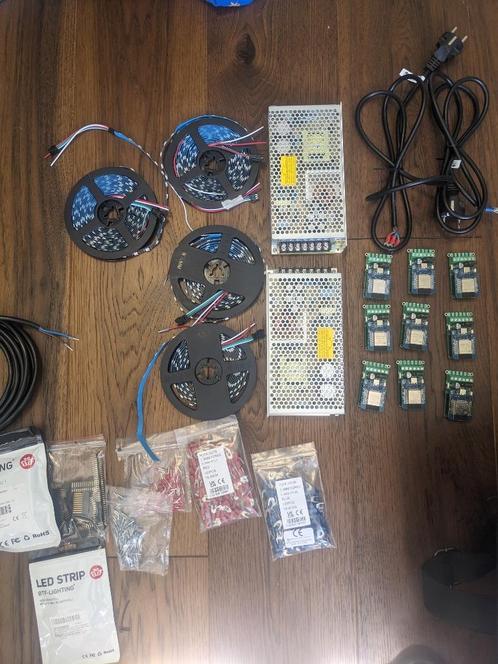 WLED, Voeding, ESP32, BTF lightning, LED strips,, Hobby en Vrije tijd, Elektronica-componenten, Gebruikt, Ophalen of Verzenden