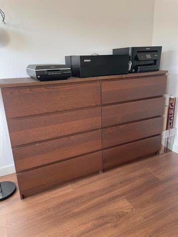 Twee IKEA MALM ladekast - eiken fineer - afbeelding 7