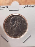 1 gulden 1848 Willem 2 pr+, Ophalen of Verzenden, Midden-Amerika