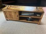Mangohouten meubels, tv-meubel en bijzettafel, Huis en Inrichting, Tafels | Salontafels, Ophalen, Rond, Zo goed als nieuw, Minder dan 50 cm