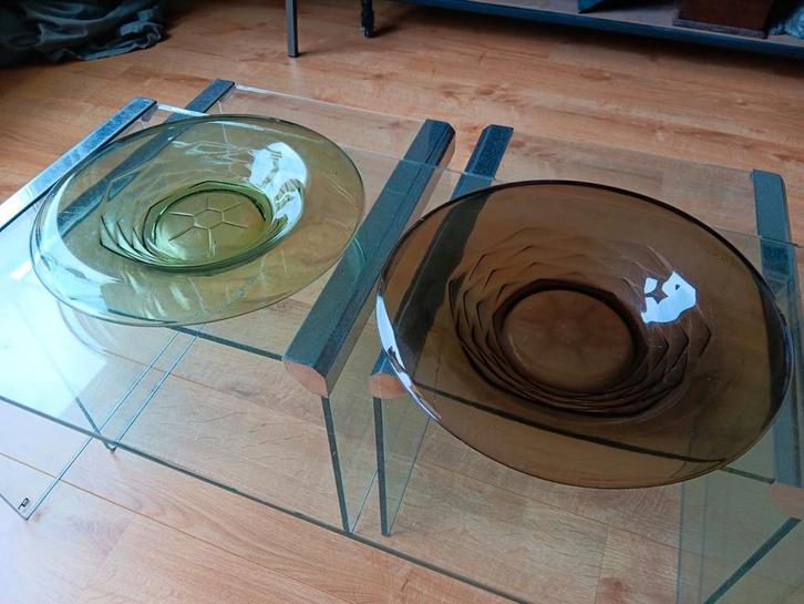 2x Pineapple Ananas schaal door Copier, Antiek en Kunst, Antiek | Glas en Kristal, Ophalen of Verzenden