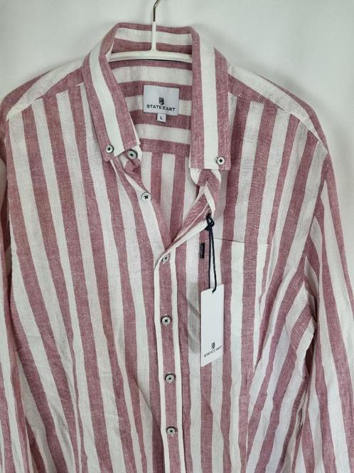 Heren overhemd merk State of Art mt L nieuw, Kleding | Heren, Overhemden, Nieuw, Halswijdte 41/42 (L), Rood, Verzenden