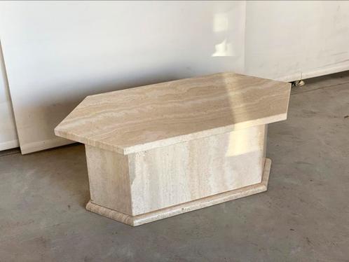Salontafel | Travertin, Antiek en Kunst, Antiek | Meubels | Tafels, Ophalen