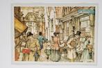 Amsterdam Oudemanhuispoort “De Boekenwurm“ - Anton Pieck, Ophalen of Verzenden, Zo goed als nieuw, Prent