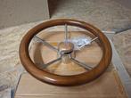 Houten en rvs stuurwiel voor boot, Watersport en Boten, Ophalen, Nieuw, Overige typen, Zeilboot of Motorboot