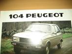 Peugeot 104 o.a. ZS 1978 folder brochure, Ophalen, Zo goed als nieuw, Peugeot