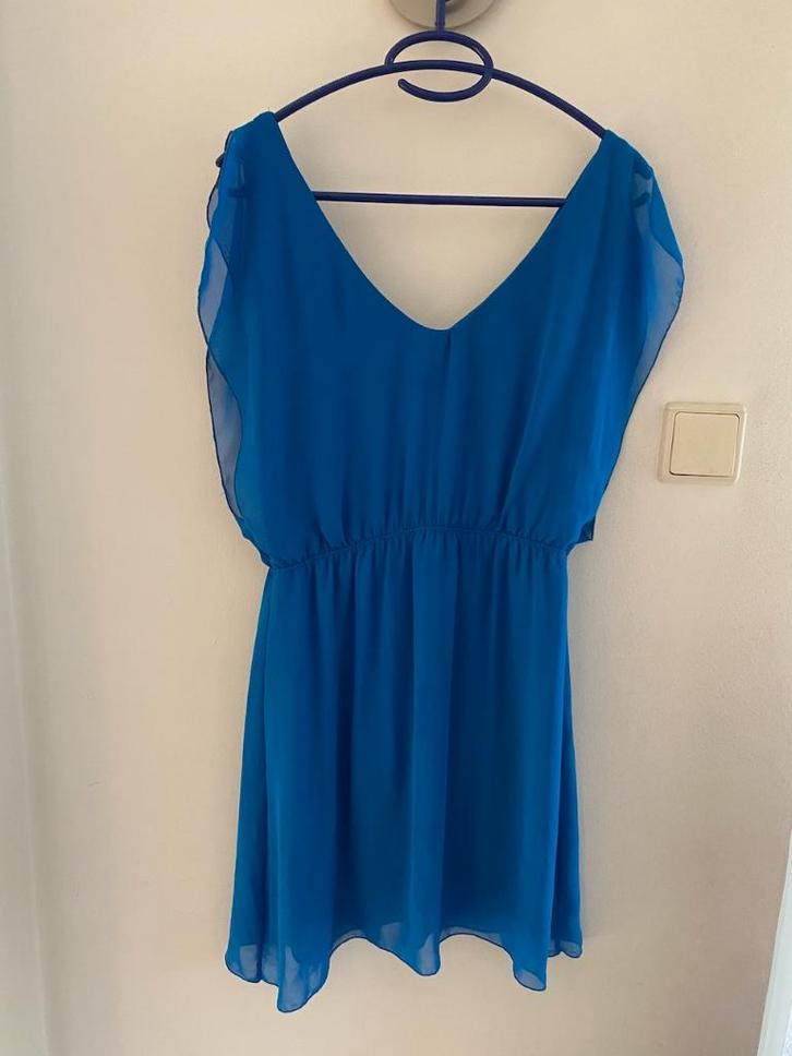 Blauwe /petrol jurk van Melville, maat S, Kleding | Dames, Jurken, Zo goed als nieuw, Maat 36 (S), Blauw, Boven de knie, Ophalen of Verzenden