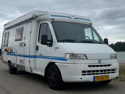 Fiat ducato 2.5 tdi hobby 650 camper, Caravans en Kamperen, Campers, Particulier, tot en met 4, Half-integraal, Fiat, Fiat, Diesel