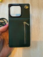 iPhone 16Pro Hoesje - Donkergroen - strap en pasjeshouder, Verzenden, Nieuw, Hoesje of Tasje