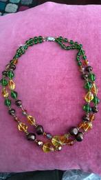 Klassieke murano glas ketting jaren 60/70, Ophalen of Verzenden, Gebruikt, Bruin, Overige materialen