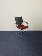 4 x Vergaderstoel Wilkhahn Modus, rode stof, netbespannen, Ophalen, Gebruikt, Vier, Stof