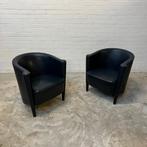 Leren design fauteuils Moroso Rich Citterio stoelen, Huis en Inrichting, Fauteuils, Ophalen, Gebruikt, 50 tot 75 cm, Leer