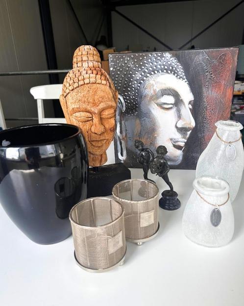 Woonaccessoires | vaas | schilderij | riverdale I, Huis en Inrichting, Woonaccessoires | Vazen, Gebruikt, Overige kleuren, Minder dan 50 cm