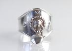 Zilveren ring met hartje Kalevala Koru Finland, 1976, Sieraden, Tassen en Uiterlijk, Antieke sieraden, Ophalen of Verzenden, Zilver
