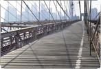 Grote Print op aluminium frame Brooklyn Bridge NY, Ophalen, 125 cm of meer, 75 cm of meer, Print