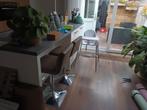 Barkrukken leder 2 stuks, Huis en Inrichting, Barkrukken, 2 krukken, Ophalen, Zo goed als nieuw, In hoogte verstelbaar