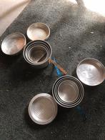 Pannenset aluminium lichtgewicht 2 x 8 delig, Ophalen of Verzenden, Zo goed als nieuw