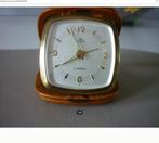 Vintage reiswekker Lumen - 7 Jewels - nieuwstaat, Antiek en Kunst, Antiek | Klokken, Ophalen of Verzenden