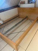 Malm bed 140x200 - 2 jaar oud, Gebruikt, Bruin, Tweepersoons, 200 cm