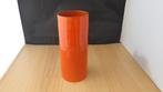mooie oranje retro rechte vaas, Gebruikt, Aardewerk of Porselein, Oranje, Ophalen of Verzenden