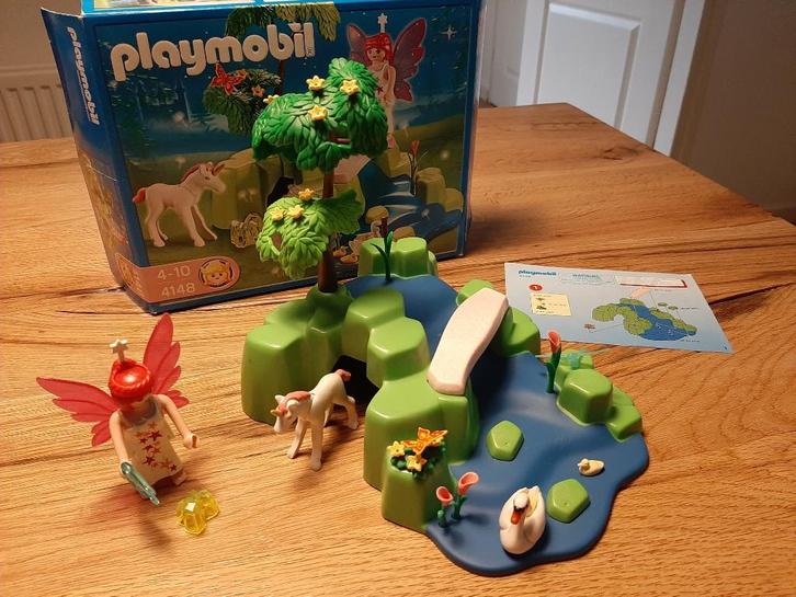 Playmobil 4148  Feeëntuin, Kinderen en Baby's, Speelgoed | Playmobil, Zo goed als nieuw, Complete set, Ophalen of Verzenden