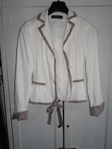 colbert jasje blazer Frans Molenaar for C&A wit linnen mt beschikbaar voor biedingen