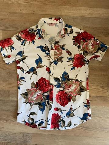 Witte gebloemde blouse, maat S beschikbaar voor biedingen