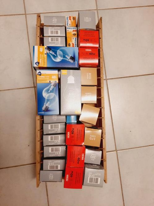 Losse gloeilampen nieuw in verpakking diverse modellen, Huis en Inrichting, Lampen | Losse lampen, Nieuw, Gloeilamp, 30 tot 60 watt