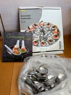 Amuse set/schaal lepels en kookboekje, Ophalen of Verzenden, Zo goed als nieuw, 4 t/m 7 personen