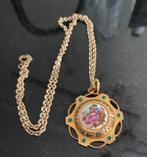 Vintage ketting & hanger uit Frankrijk, Sieraden, Tassen en Uiterlijk, Kettingen, Ophalen of Verzenden, Zo goed als nieuw, Overige materialen