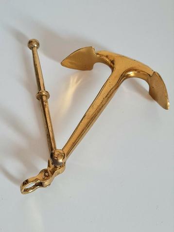 Massief Messing Scheepsanker (20 cm)- Vintage, Decoratie  beschikbaar voor biedingen