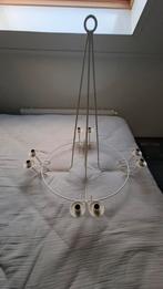 Vintage Metalen Kroonluchter, Huis en Inrichting, Lampen | Kroonluchters, Ophalen, Gebruikt, Metaal, Vintage