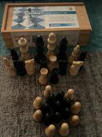 Vintage chess Stauton Engelhart Schaakspel - Houten Stukken, Een of twee spelers, Ophalen of Verzenden, Gebruikt