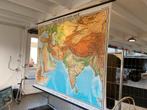Voor Azie en Voor Indië oude schoolkaart 1963, Ophalen, Aardrijkskunde