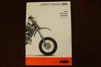 KTM 50SX 2009 motorcycle owner's manual 50 SX, Motoren, Ophalen of Verzenden, Overige merken