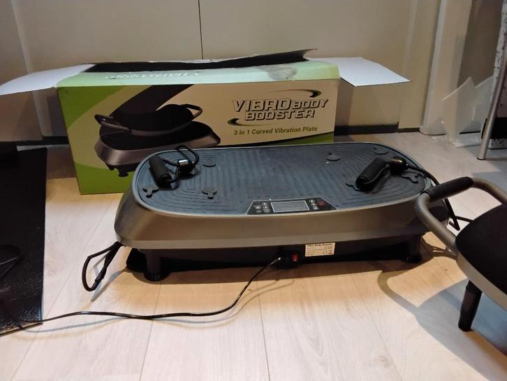 Trilplaat Vibro body booster, Sport en Fitness, Fitnessapparatuur, Zo goed als nieuw, Trilplaat, Armen, Benen, Buik, Rug, Overige materialen