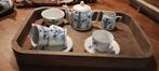 Vintage Kinderserviesje Blauw Wit, Antiek en Kunst, Antiek | Servies compleet, Ophalen