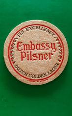Oud viltje Embassy pilsner dutch golden lager, Verzamelen, Biermerken, Viltje(s), Overige merken, Zo goed als nieuw, Verzenden