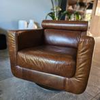 Natuzzi Italia Look Draaifauteuil, Huis en Inrichting, Ophalen, Gebruikt, 75 tot 100 cm, Metaal