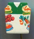 California groente-tomatensoep blik misdruk speldje( L_058a), Verzenden, Zo goed als nieuw, Merk, Speldje of Pin