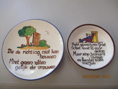 Vlieg-uut - tekstbordjes - Huizen   LET OP  !!!!!, Huis en Inrichting, Woonaccessoires | Wanddecoraties, Zo goed als nieuw, Ophalen of Verzenden