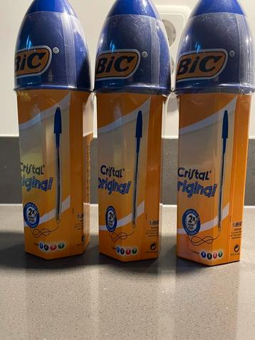 3x BIC cristal pennen original - 20 stuks gemengde kleuren beschikbaar voor biedingen