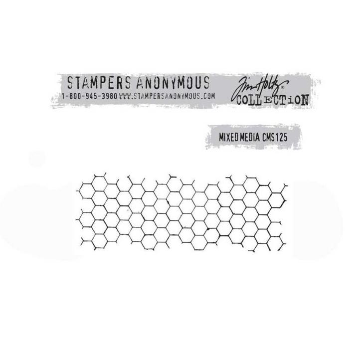 Stampers Anonymous Tim Holtz Cling Stamp Mixed Media #125/01, Hobby en Vrije tijd, Stempelen, Nieuw, EZ-mounted stempel, Verzenden