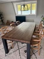 Eettafel, Huis en Inrichting, Tafels | Eettafels, Ophalen, 100 tot 150 cm, Eikenhout, 200 cm of meer