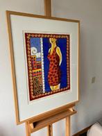 Jacques Tange, ingelijste zeefdruk Summerdressed, Ophalen