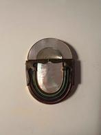 Rare Vintage Langani Mother of Pearl, Sieraden, Tassen en Uiterlijk, Broches, Ophalen of Verzenden, Zo goed als nieuw, Overige kleuren