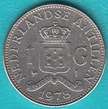 Nederlandse Antillen 1 gulden 1978 Juliana in munthouder beschikbaar voor biedingen