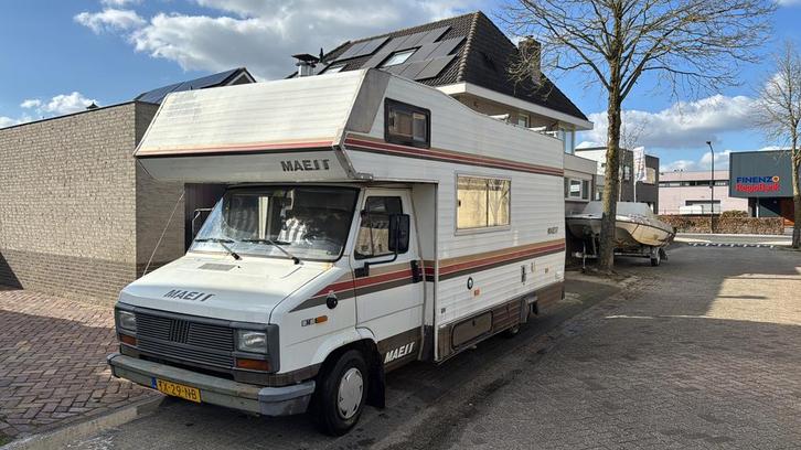 Camper Fiat Ducato 280 2.5 Diesel 1989, Caravans en Kamperen, Campers, Particulier, tot en met 5, Half-integraal, Fiat, Fiat, Diesel