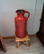 Vintage rode vaas, Huis en Inrichting, Woonaccessoires | Vazen, Ophalen, Minder dan 50 cm, Rood, Glas